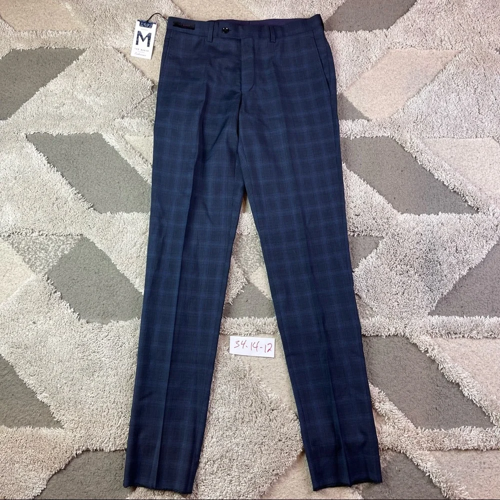 •TED BAKER JEFFERSON Wool pre Tailored Leg Pants (size 32R) new